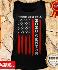 Top Proud Mom Of A 2020 Senior American Flag Tank Top