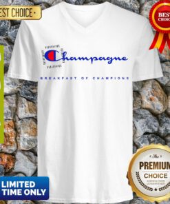 Awesome Champagne Breakfast Of Champions V-neck