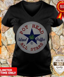 Awesome Pot Head Weed Puffer All Stars V-neck