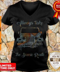 Official Always Take The Scenic Route Car V-neck