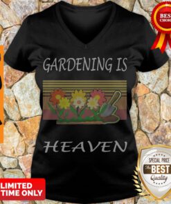 Pretty Gardening Is Heaven Vintage V-neck