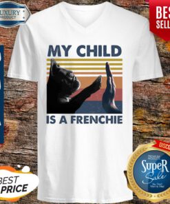 My Child Is A Frenchie Vintage V-neck