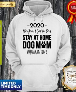 Vintage 2020 The Year I Got To Be A Stay At Home Dog Mom #Quarantine Hoodie