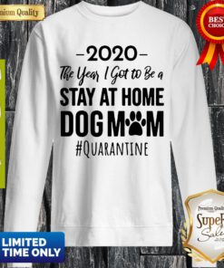 Vintage 2020 The Year I Got To Be A Stay At Home Dog Mom #Quarantine Sweatshirt