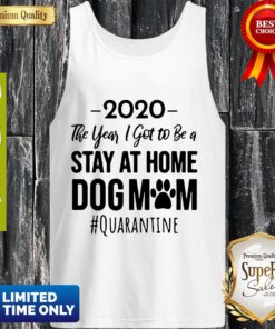 Vintage 2020 The Year I Got To Be A Stay At Home Dog Mom #Quarantine Tank Top