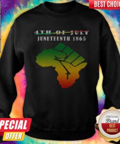 4th Of July Juneteeth 1865 Ancestors Black African Pride Sweatshirt