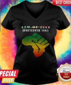 4th Of July Juneteeth 1865 Ancestors Black African Pride V-neck
