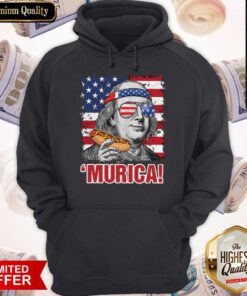Benjamin Franklin Murica Happy The 4th Of July American Flag Hoodie