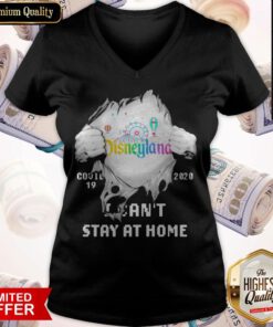 Blood Inside Me Disneyland Health Services Covid 19 2020 I Can’t Stay At Home V-neck