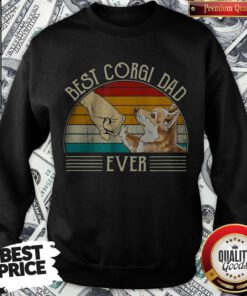 Cute Best Corgi Dad Ever Vintage Sweatshirt