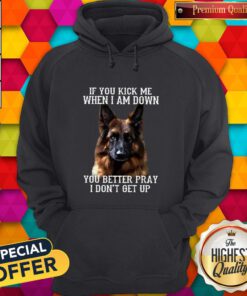 Cute Dog If You Kick Me When I Am Down You Better Pray I Don’t Get Up Hoodie