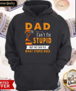 Dad Can’t Fix Stupid But He Can Fix What Stupid Does Hoodie