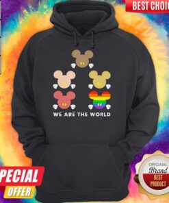 Funny LGBT Mickey Mouse We Are The World Hoodie