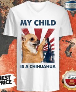 Funny My Child Is A Chihuahua 4TH Of July V-neck