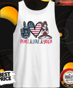 Funny Peace Love Yoga Tank Top