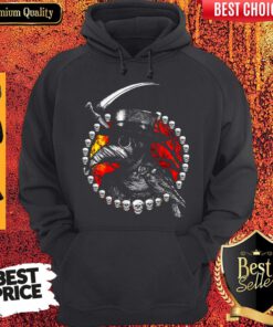 Funny Raven Skull Death Vintage Hoodie