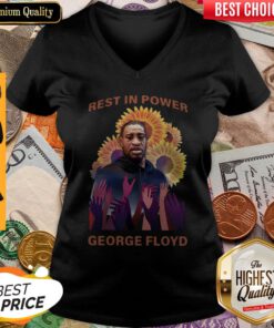 Funny Rest In Power George Floyd V-neck