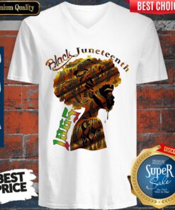 Girl Black Juneteenth Since 1865 V-neck