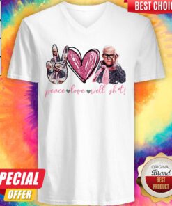 Leslie Jordan Peace Love Well Shit V-neck