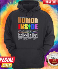 LGBT 100 Natural Human Inside Colours May Vary This Way Up Handle With Care Fragile Do Not Lift Hoodie