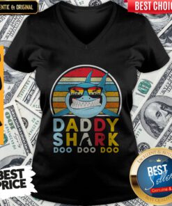 Nice Daddy Shark Doo Doo Doo V-neck