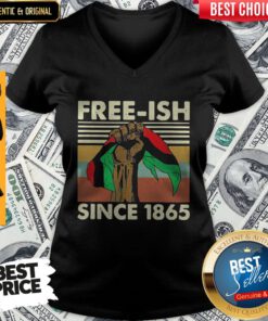 Nice Freeish Since 1865 Vintage V-neck