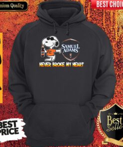 Nice Snoopy Samuel Adams Beer Never Broke My Heart Hoodie