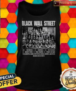 Perfect Black Wall Street 600 Businesses 21 Churches 21 Restaurants Tank Top