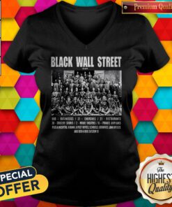 Perfect Black Wall Street 600 Businesses 21 Churches 21 Restaurants V-neck