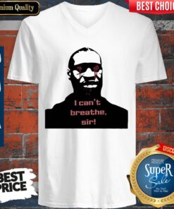 Premium Blood George Floyd I Can’t Breathe Sir V-neck