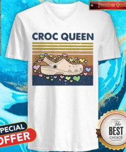 Premium Croc Queen Vintage V-neck