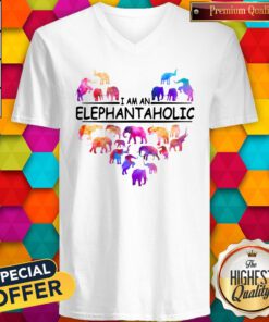 Premium I Am An Elephant Aholic V-neck