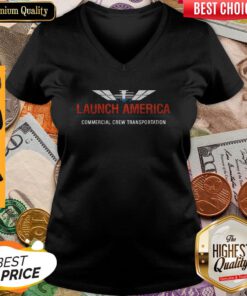 Premium Launch America Nasa V-neck