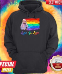Premium Leslie Jordan LGBT Flag Love Is Love Hoodie
