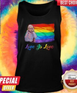 Premium Leslie Jordan LGBT Flag Love Is Love Tank Top