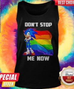 Premium LGBT Sonic Don’t Stop Me Now Flag Tank Top