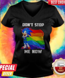 Premium LGBT Sonic Don’t Stop Me Now Flag V-neck