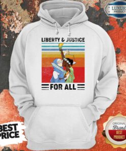 Premium Liberty and Justice for All Vintage Hoodie