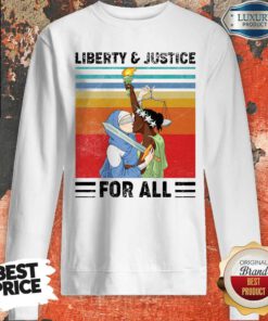 Premium Liberty and Justice for All Vintage Sweatshirt