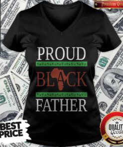 Premium Proud Black Father V-neck