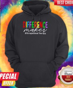 Pretty LGBT Difference Maker #Occupational Therapy Hoodie