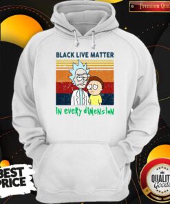 Rick And Morty Black Live Matter In Every Dimension Vintage Hoodie
