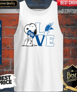 Snoopy Love Ecsu Elizabeth City State University Heart Tank Top