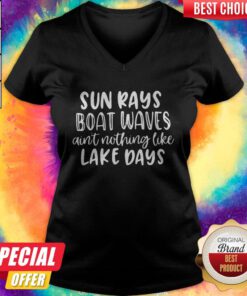 Sun Rays Boat Wave's Ain't Nothing Like Lake Days V-neck
