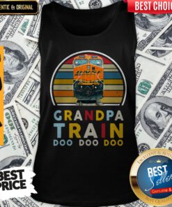 Top BNSF 7547 Grumpy Train Doo Doo Doo Vintage Tank Top