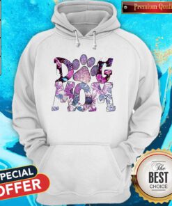 Top Paw Dog Mom Flowers Hoodie