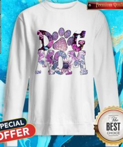 Top Paw Dog Mom Flowers Sweatshirt