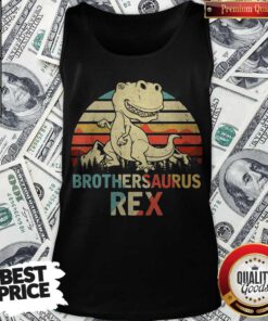 Vintage Brothersaurus Rex Dinosaur Father’s Day Tank Top