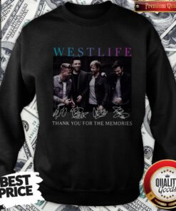 Westlife Thank You For The Memories Signatures Sweatshirt