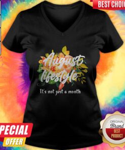 August Lifestyle It’s Not Just A Month Flowers V-neck